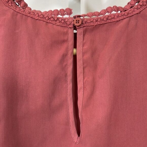 COLLECTIVE CONCEPTS/STITCH FIX Women’s Braydee Lace Detail Blouse Pink Size XL - Picture 12 of 16
